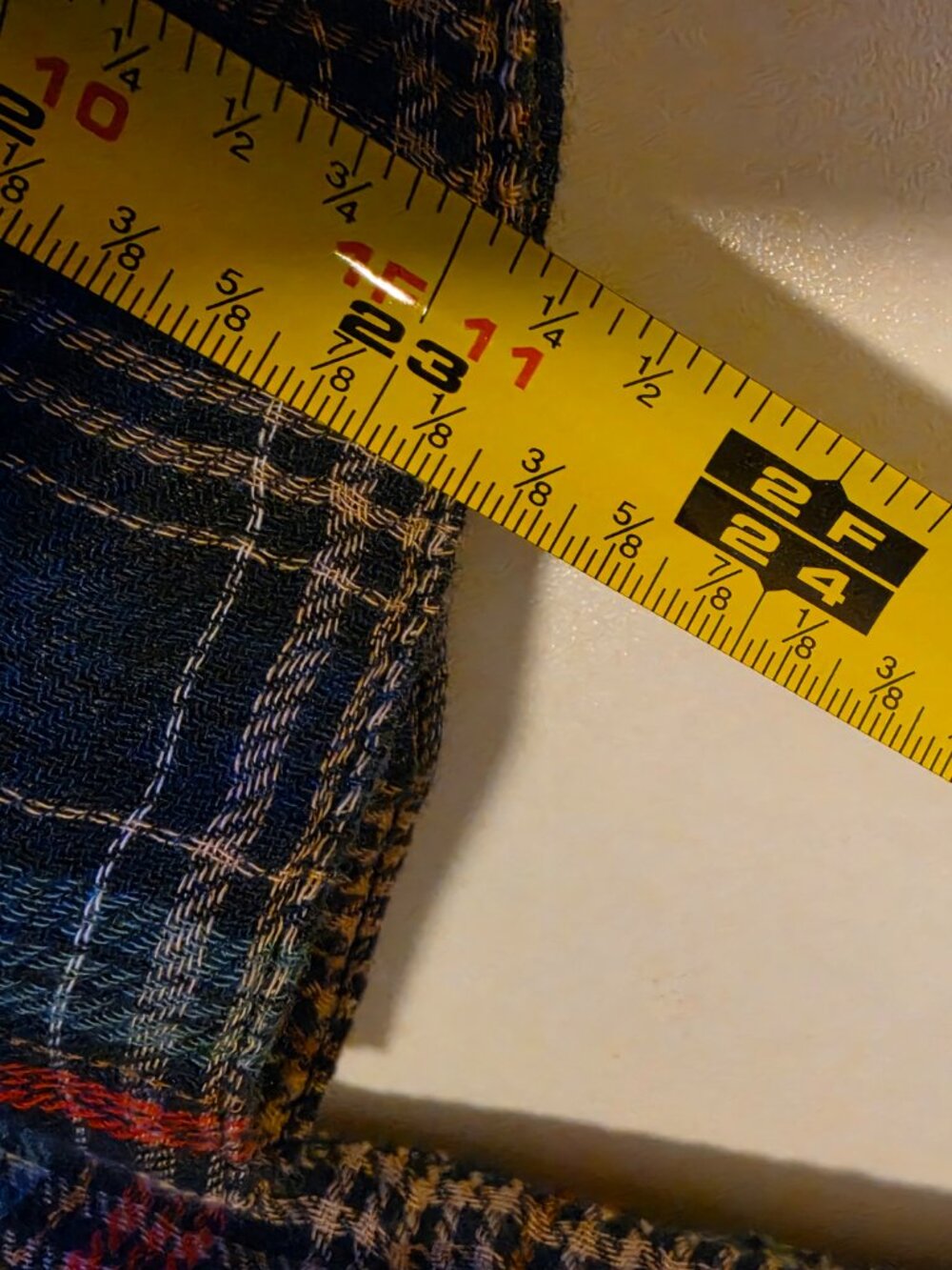 Natural Life Cooper Shirt Navy Red Plaid Cotton Dress Sz XL - Picture 8 of 14